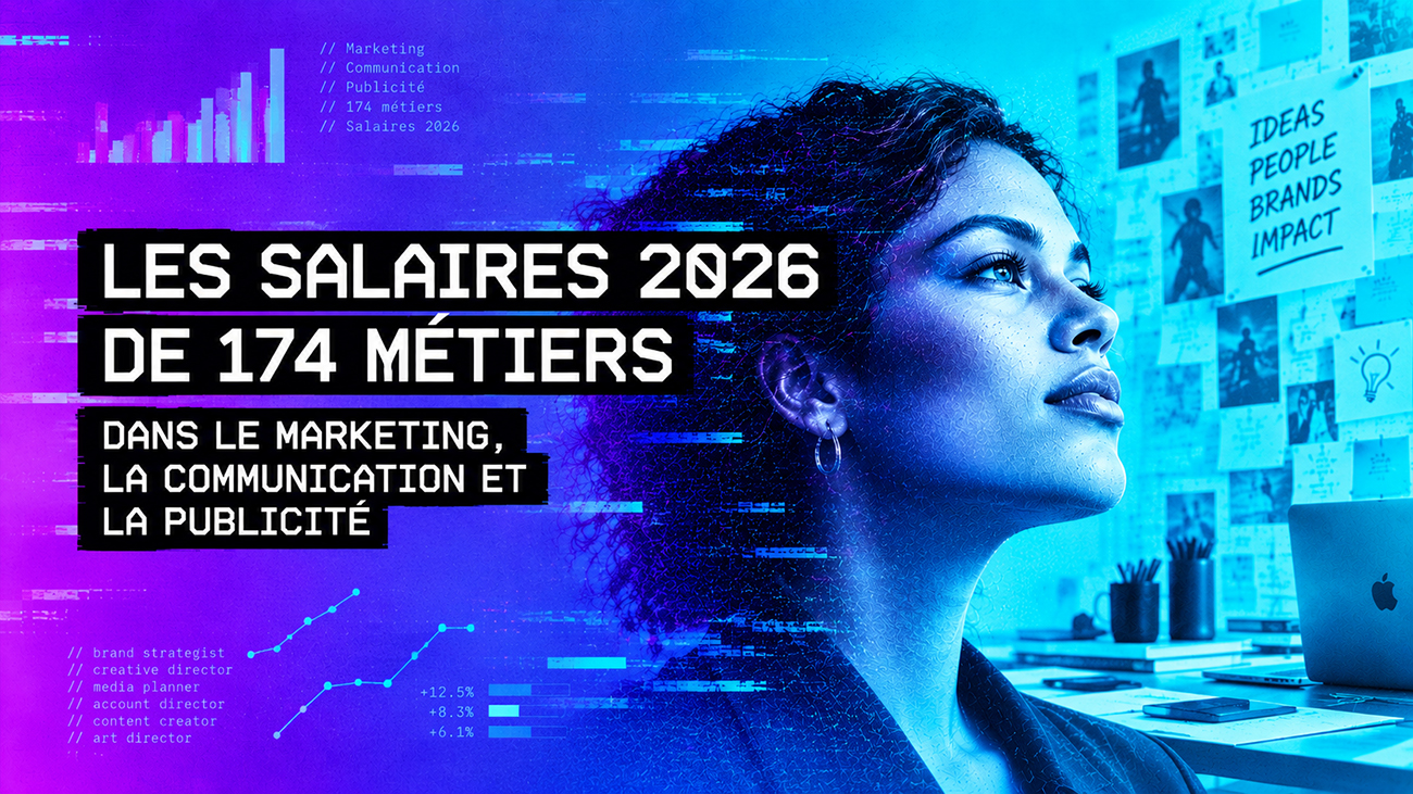 Les salaires 2026 de 174 métiers dans le marketing la communication et la publicité